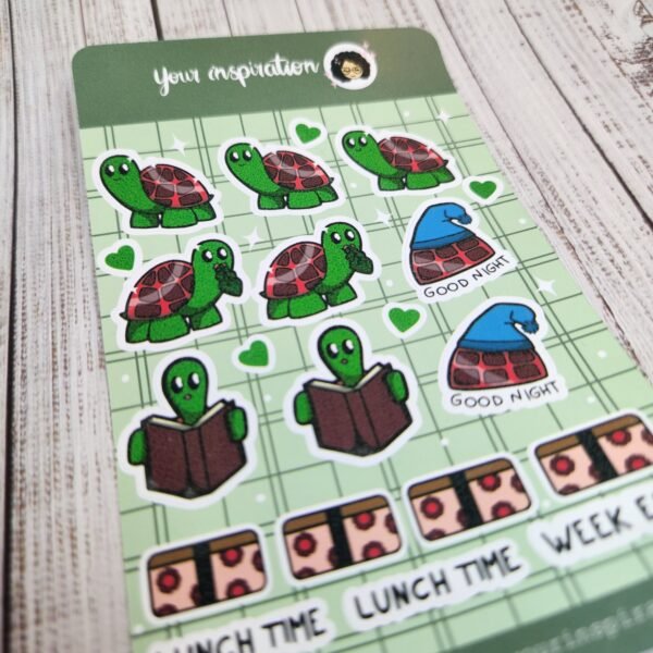 Sticker sheet - Turtle - Autocollants – Image 3