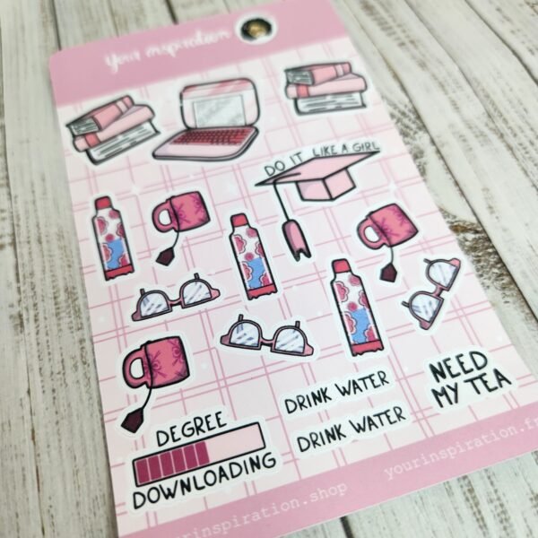 Sticker sheet - Student - Autocollants – Image 3