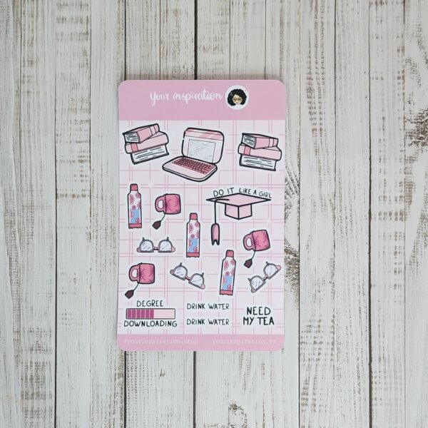 Sticker sheet - Student - Autocollants – Image 2