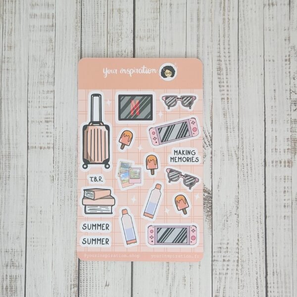 Sticker sheet - Summer - Autocollants – Image 2