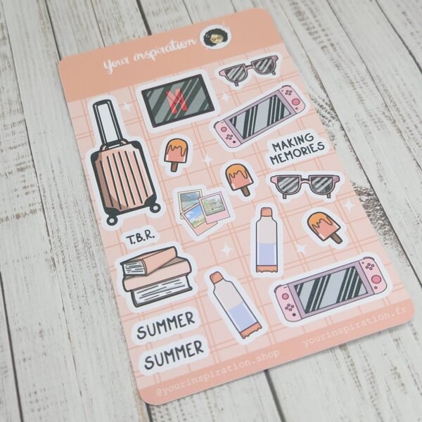 Sticker sheet - Summer - Autocollants – Image 3
