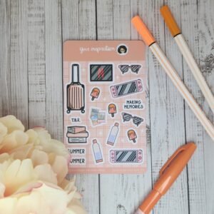 Planche d'autocollants - Eté- Stickers sheet