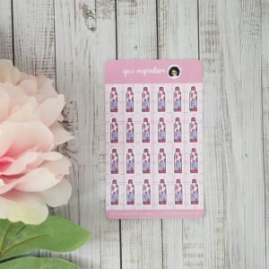 Sticker sheet - Student - Water bottle - Autocollants