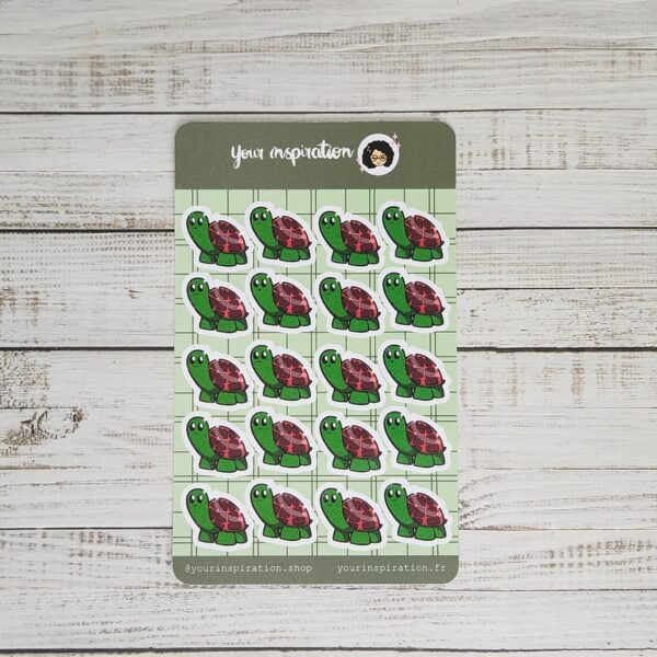 Sticker sheet - Turtle - Single Turtle - Autocollants