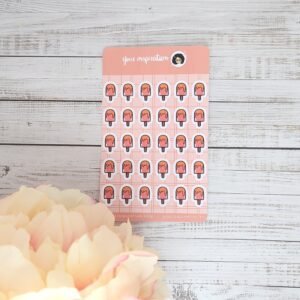 Planche d’autocollants - Eté - Glace – Stickers sheet