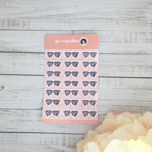 Sticker sheet - Summer - Sun glasses - Autocollants