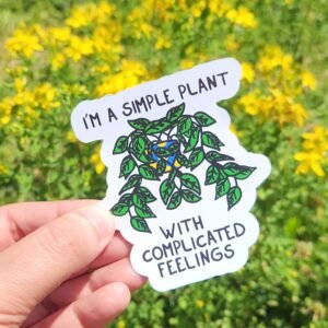 Sticker - I'm a simple plant - Autocollant