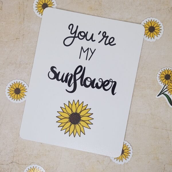 You're my sunflower Card - Carte de vœux You're my sunflower