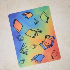 Carte de vœux - Livres volants