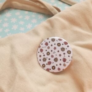 Pin métallique Floral