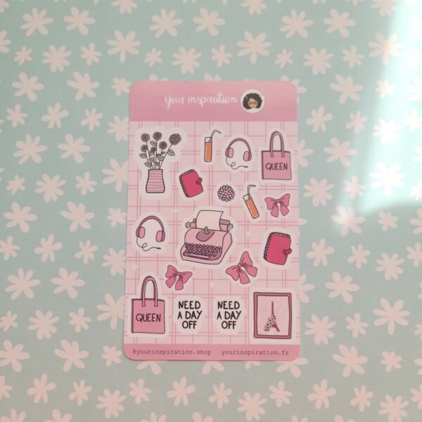Planche d'autocollants - Spring vibe - Stickers sheet