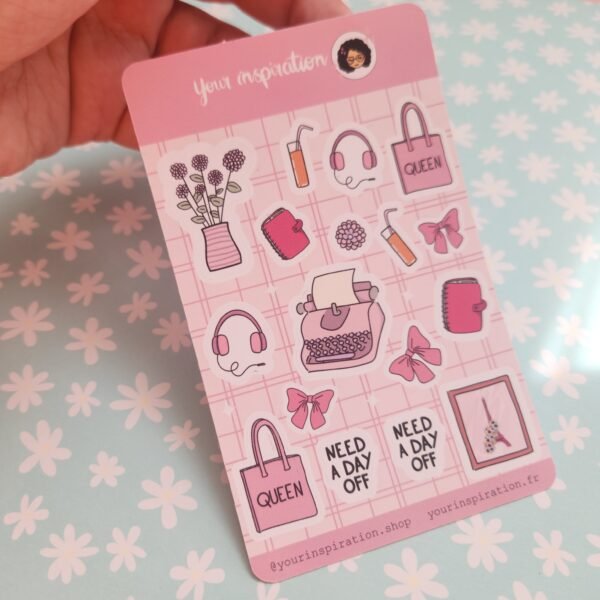 Planche d'autocollants - Spring vibe - Stickers sheet – Image 2