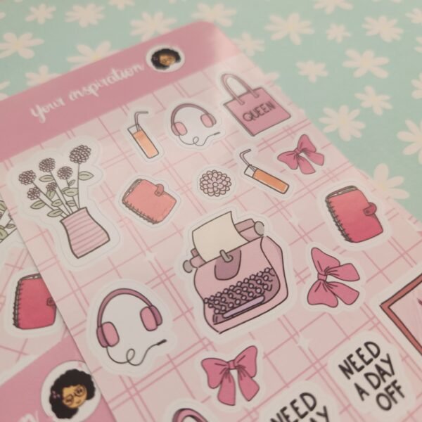 Planche d'autocollants - Spring vibe - Stickers sheet – Image 4