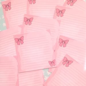 Bloc-note Nœud rose