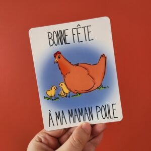 Carte de vœux - Maman poule - Fête des mères