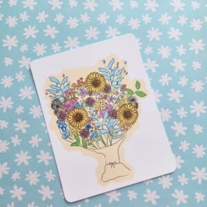Flowers bouquet Cards - Carte Bouquet de fleurs