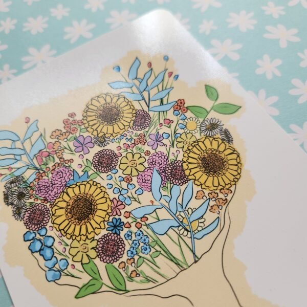 Flowers bouquet Cards - Carte Bouquet de fleurs – Image 2