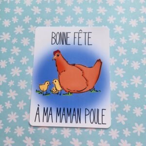 Carte Maman poule - Fête des mères - Cards for Mother's day
