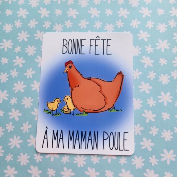 Carte Maman poule - Fête des mères - Cards for Mother's day