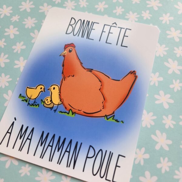 Carte Maman poule - Fête des mères - Cards for Mother's day – Image 2