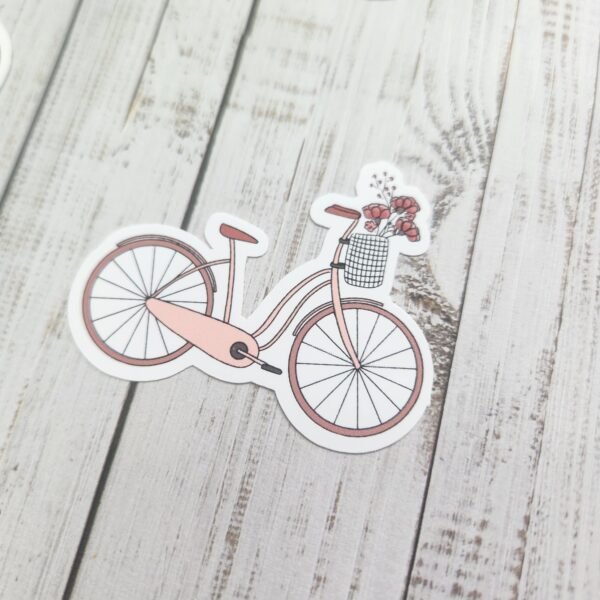 Autocollant Vélo fleuri - Bicycle in bloom Sticker – Image 2