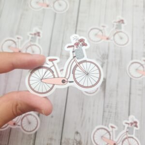 Autocollant Vélo fleuri - Bicycle in bloom Sticker