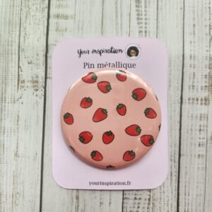 Pin métallique Fraise - Strawberries metallic Pin