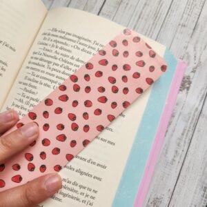 Marque-page Fraises - Strawberries Bookmark