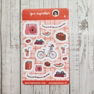 Planche d'autocollants - Early summer - Stickers sheet