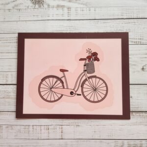Carte Vélo en fleurs