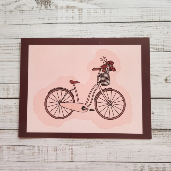 Carte Vélo en fleurs