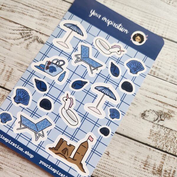 Planche d'autocollants - Coquillages - Stickers sheet – Image 2