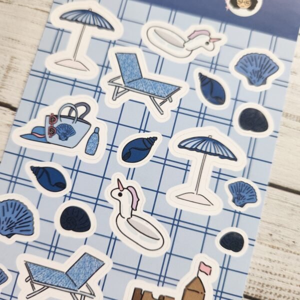 Planche d'autocollants - Coquillages - Stickers sheet – Image 4