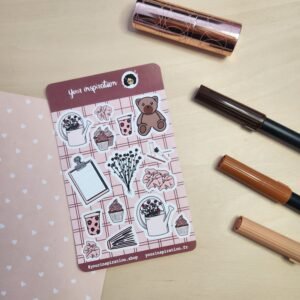 Planche d'autocollants - Une note de printemps