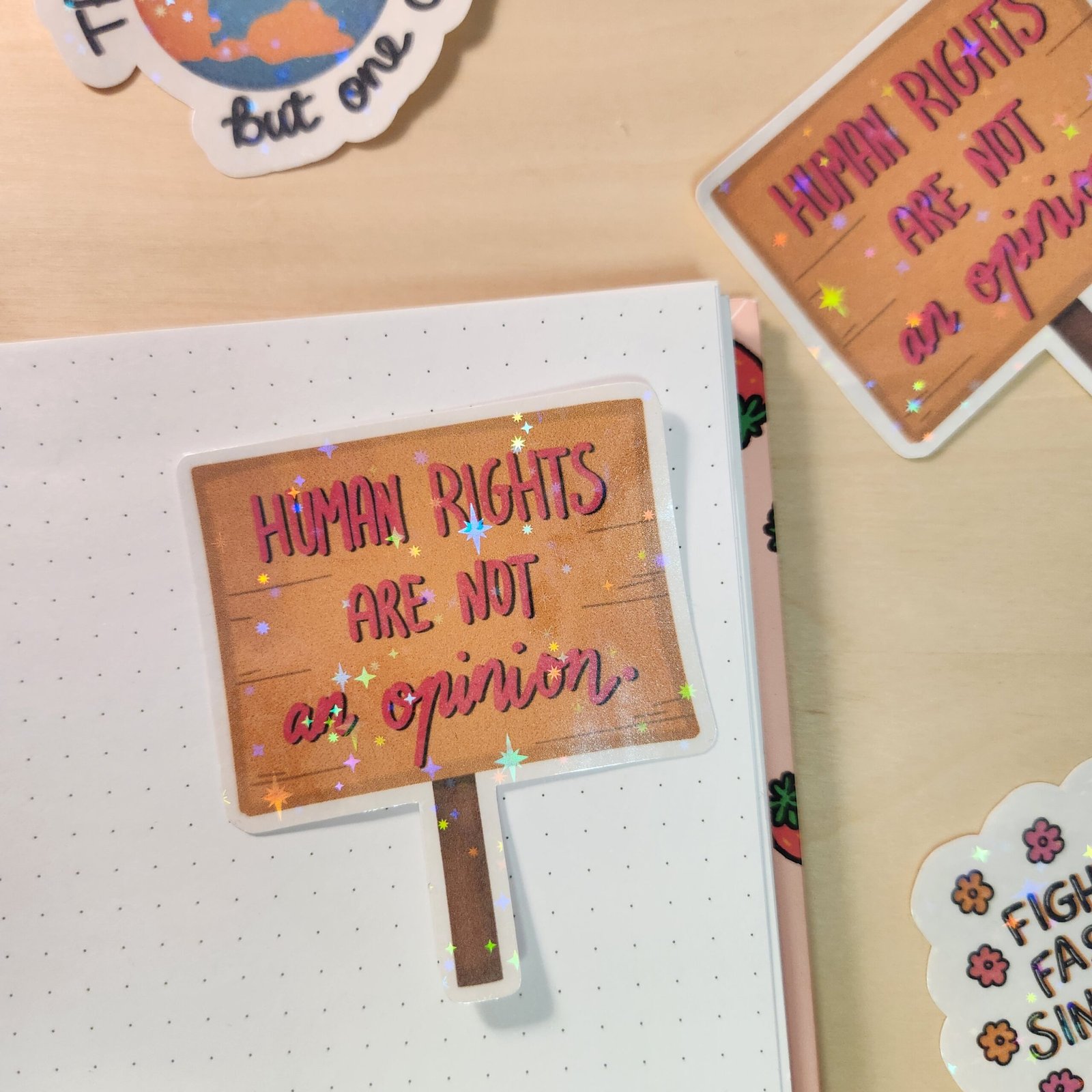 Autocollant Human rights are not an opinion – Image 2