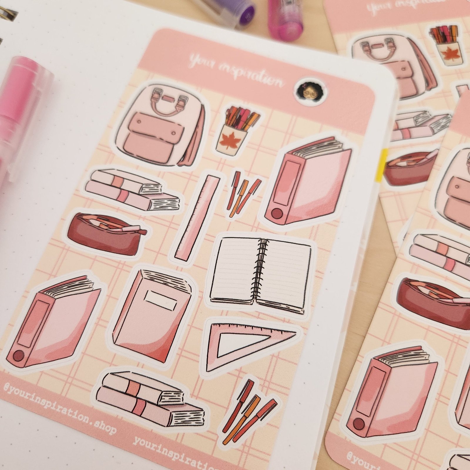 Planche d'autocollants - Back to School – Image 2