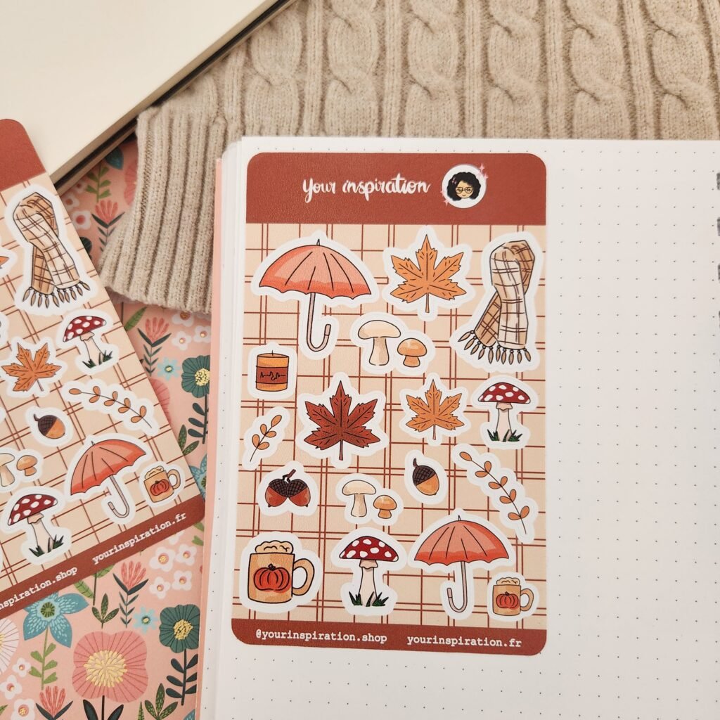 Planche d'autocollants - Cosy Fall